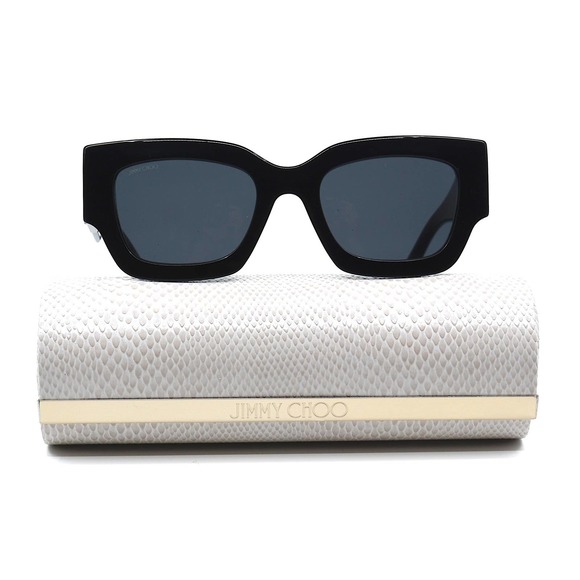 JIMMY CHOO NENA/S BLACK GREY WOMEN'S SUNGLASSES - Picture 4 of 14